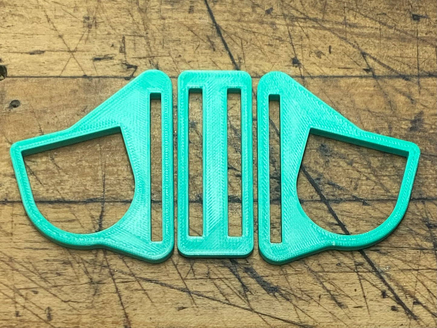G Strap Designs - Welding Hood Replacement Strap Hardware in Teal