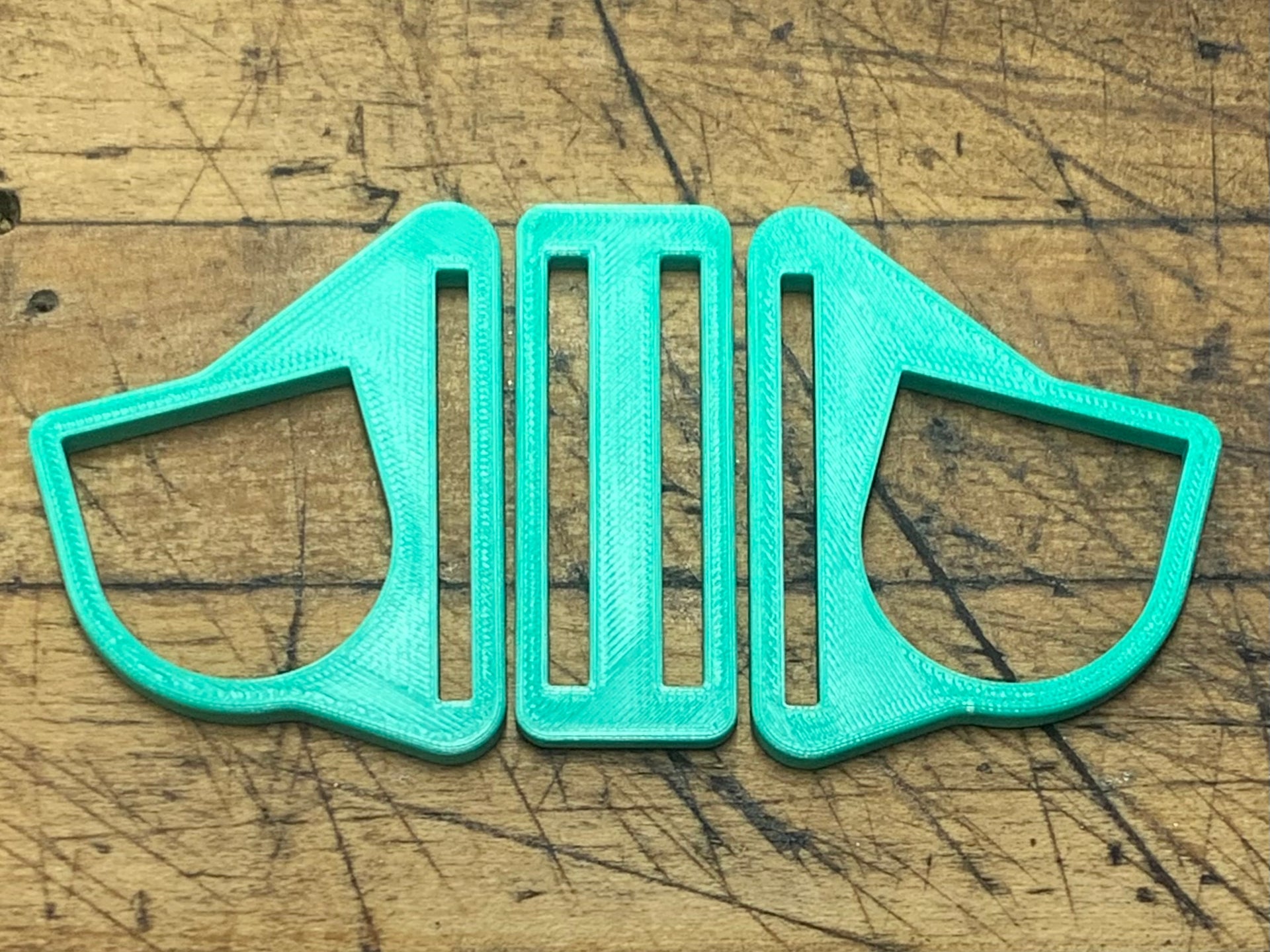 G Strap Designs - Welding Hood Replacement Strap Hardware in Teal