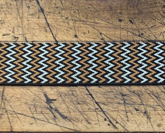 G Strap Designs - Mini Welding Hood Strap Color Brown Zig-Zag Pattern