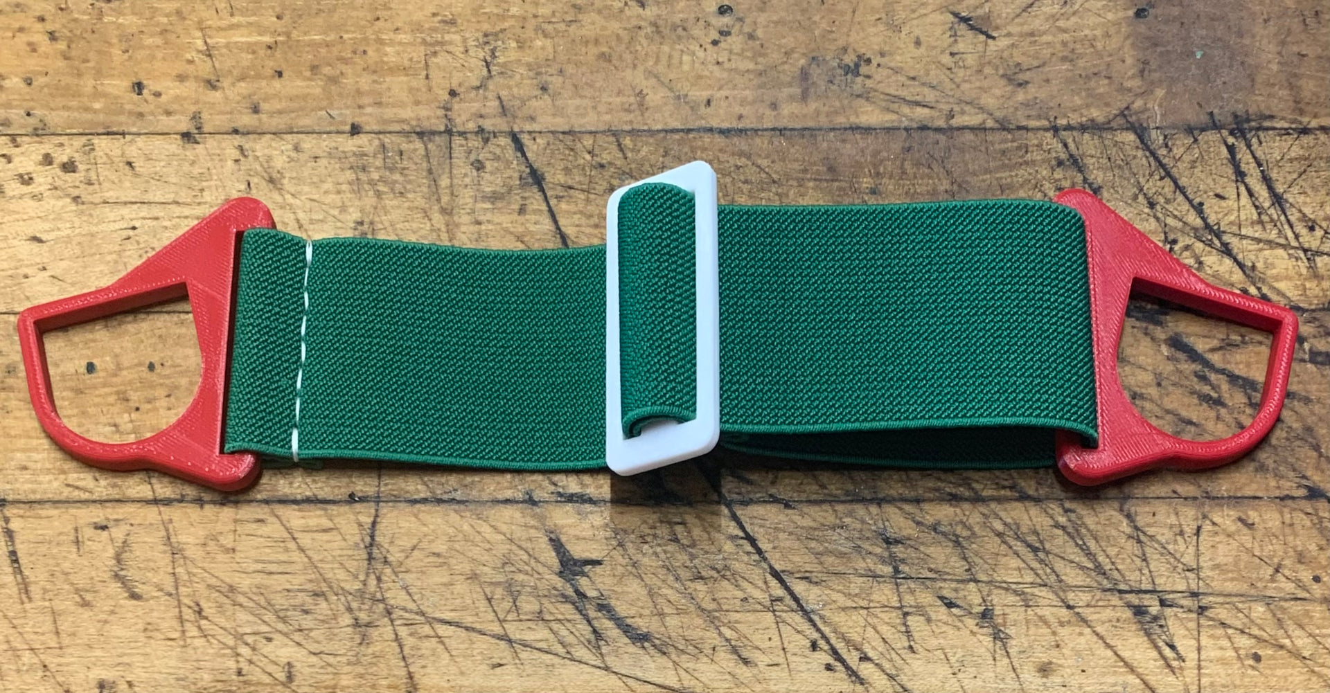 G Strap Designs - Welding Hood Replacement Strap - Viva La Mexico Colorway with Red, Green, and White