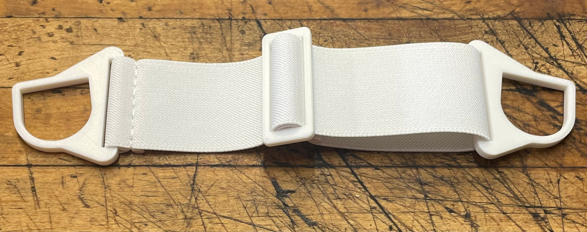 G Strap Designs - Welding Hood Replacement Strap - White on White Colorway with White Strap and White Hardware