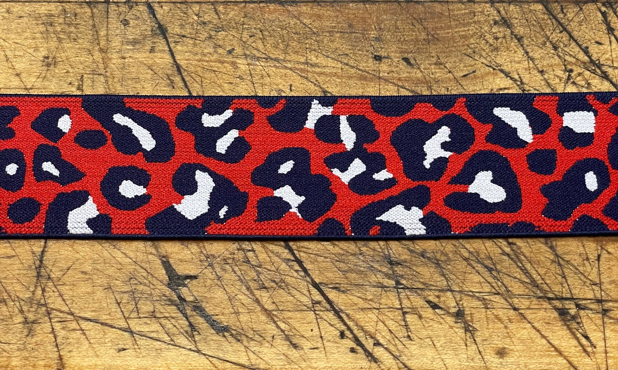 G Strap Designs - Welding Hood Replacement Strap Color Red Leopard Print