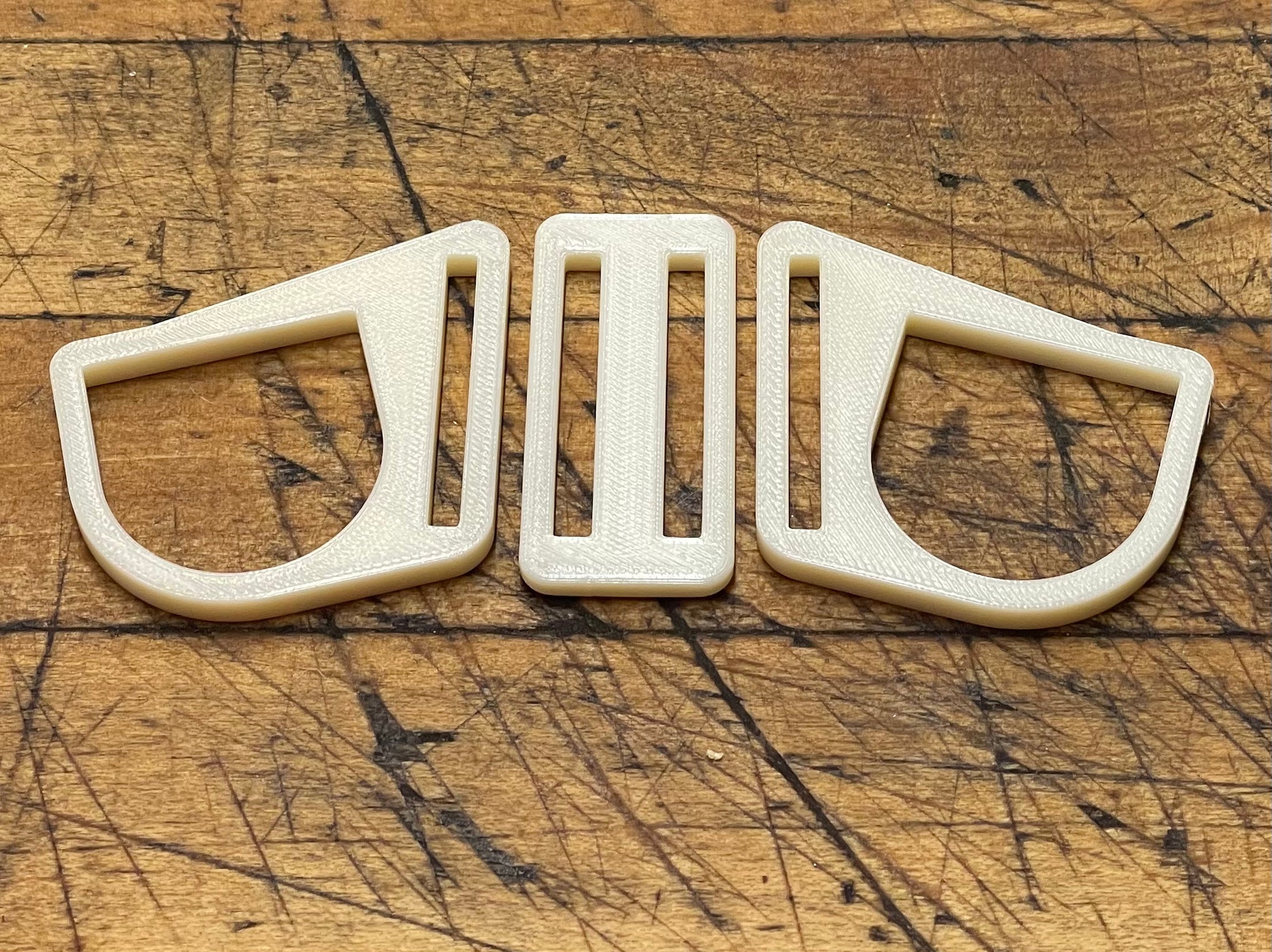 G Strap Designs - Welding Hood Replacement Strap Mini Hardware in Off White