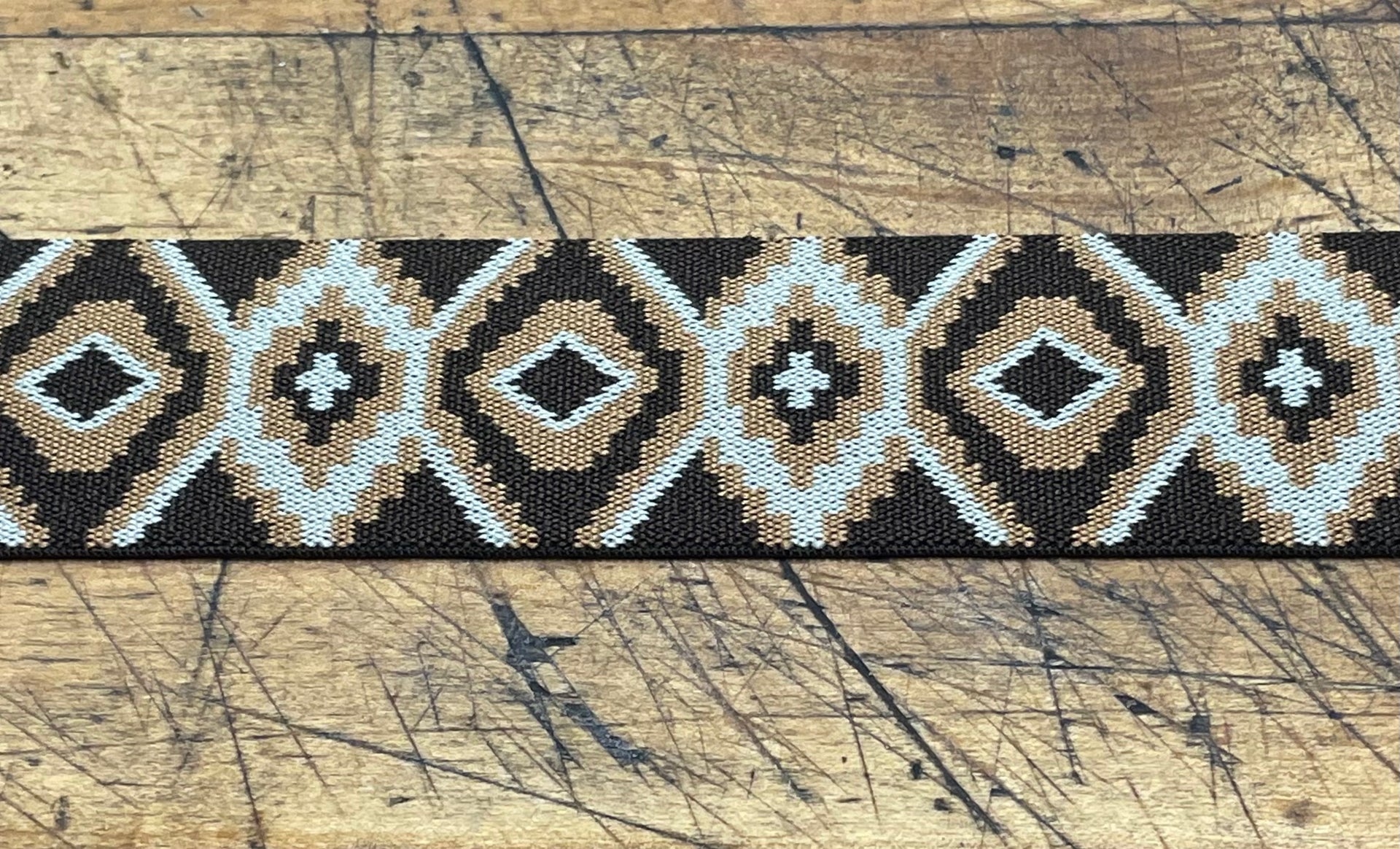 G Strap Designs - Welding Hood Replacement Strap Color Coffee Diamond