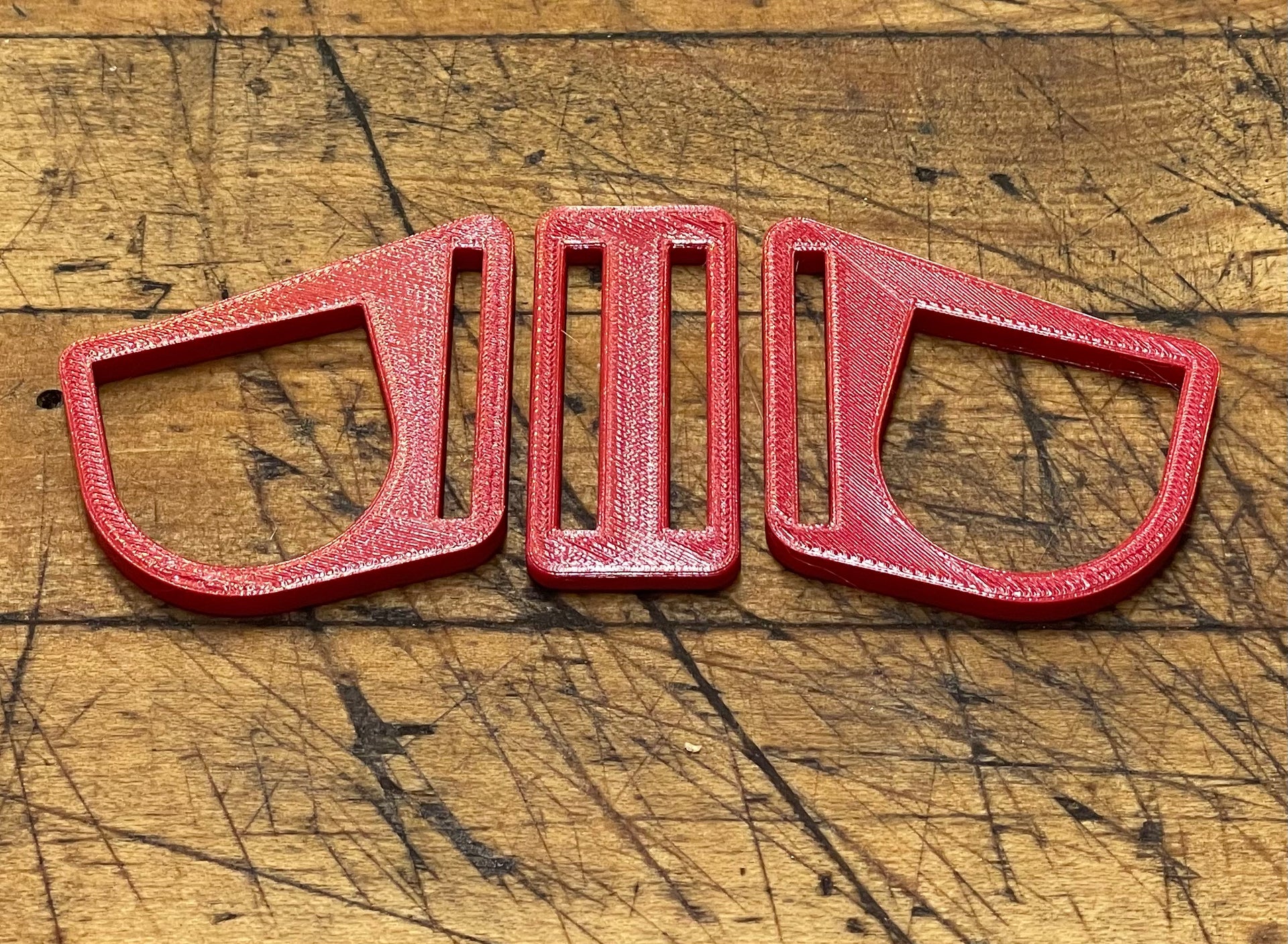 G Strap Designs - Welding Hood Replacement Strap Mini Hardware in Red