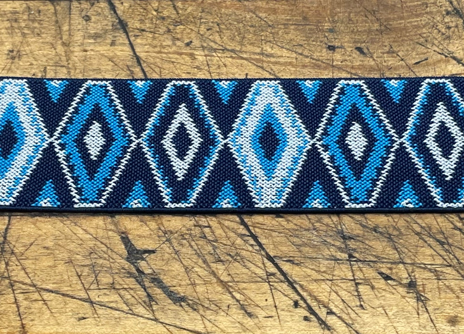 G Strap Designs - Welding Hood Replacement Strap Color Blue Diamond