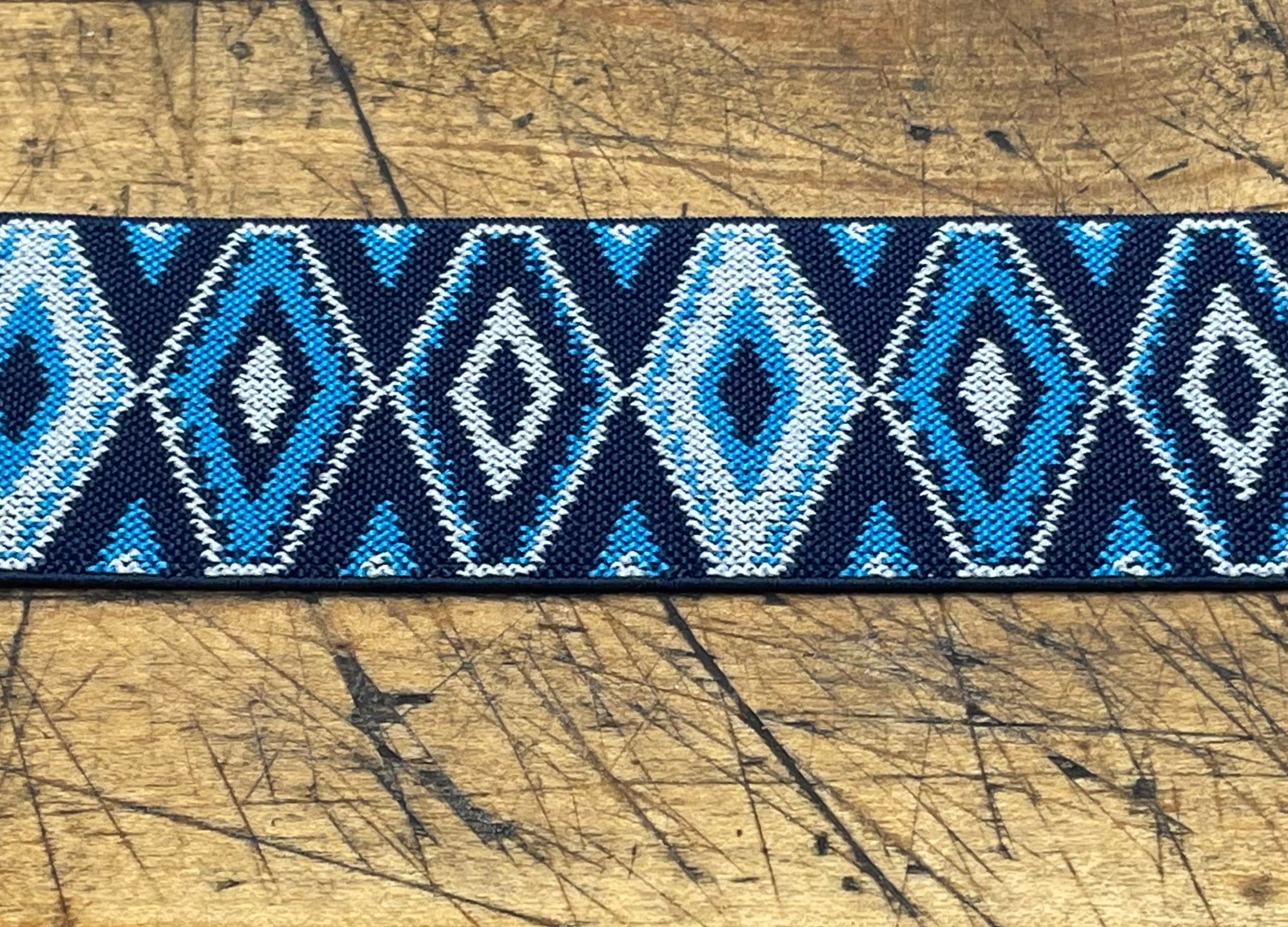 G Strap Designs - Welding Hood Replacement Strap Color Blue Diamond