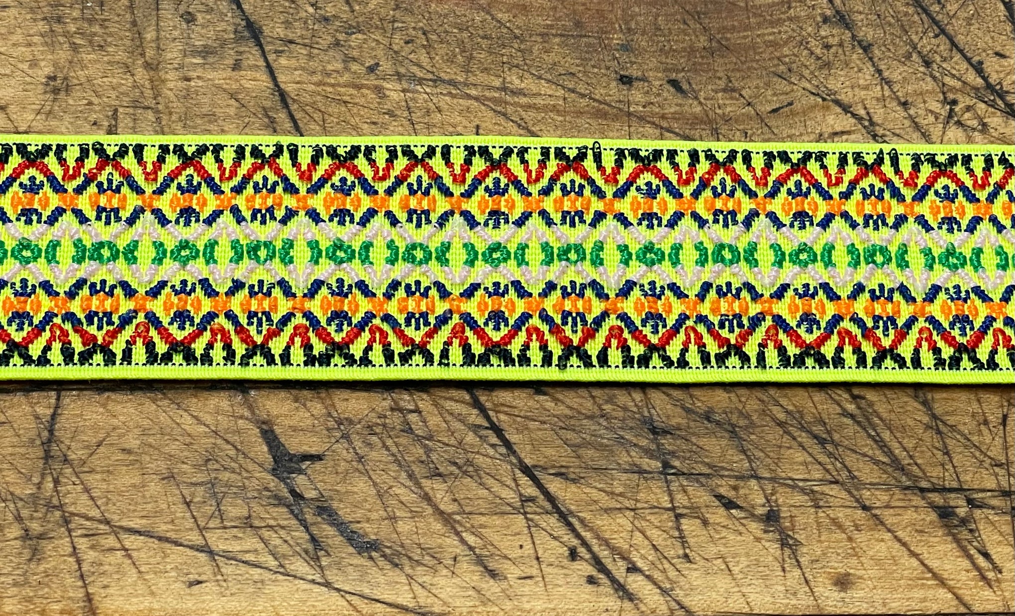 G Strap Designs - Welding Hood Replacement Strap Color Neon Yellow Pattern