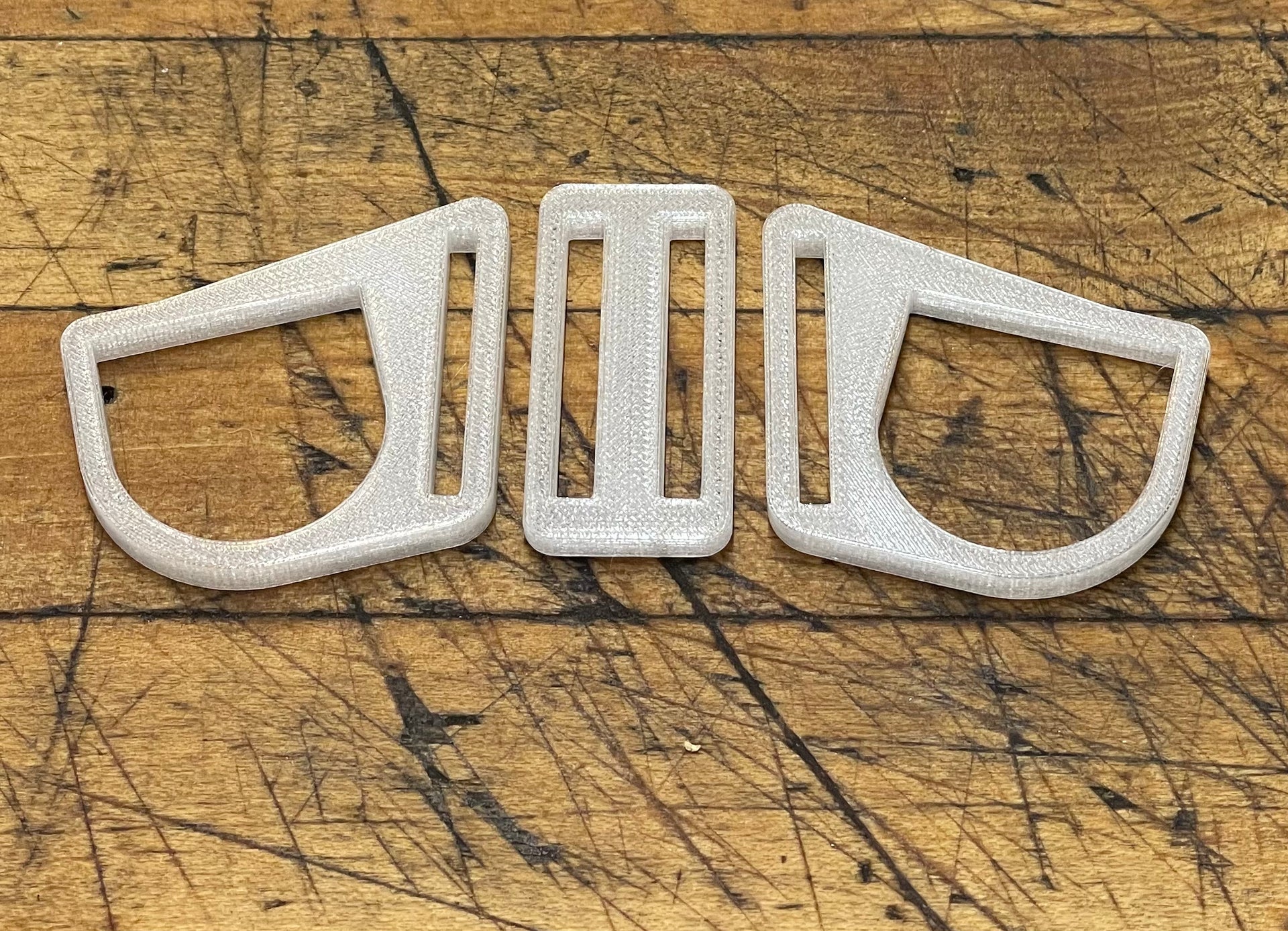 G Strap Designs - Welding Hood Replacement Strap Mini Hardware in Frost